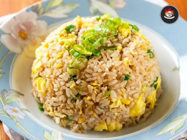 Chicken Fry with Egg Rice